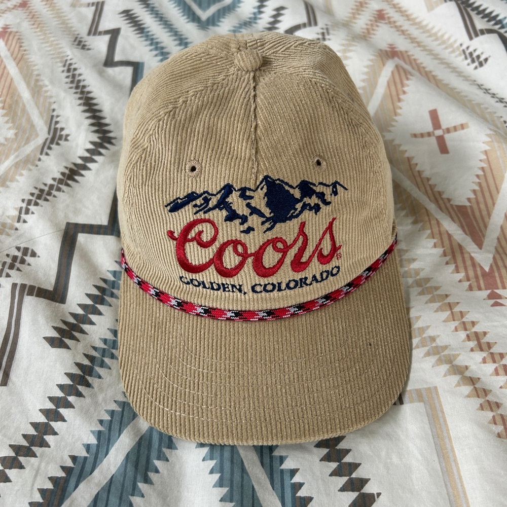 Coors Tan Corduroy Hat